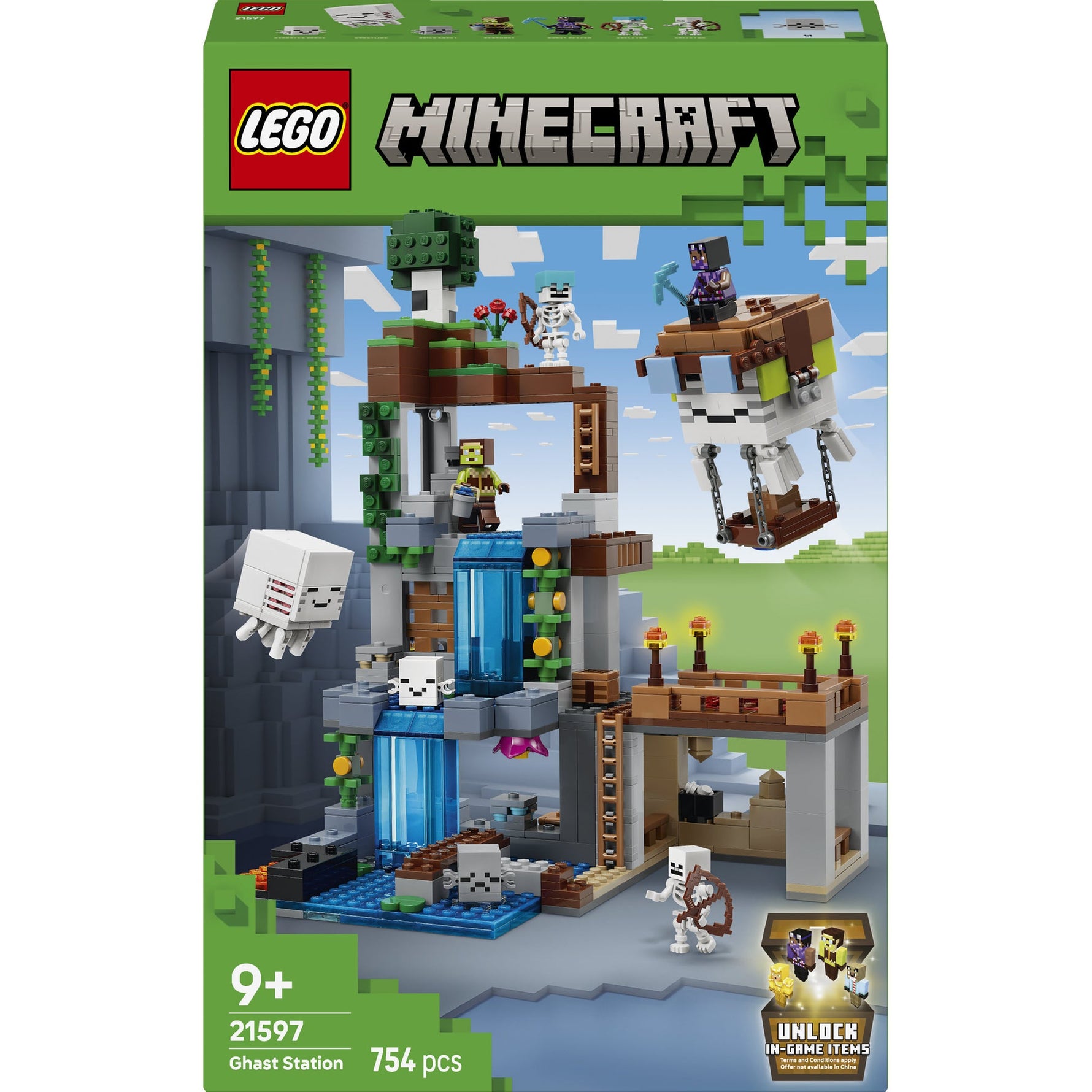 ليجو ماينكرافت محطة غاست 21597 مكعبات التركيب LEGO