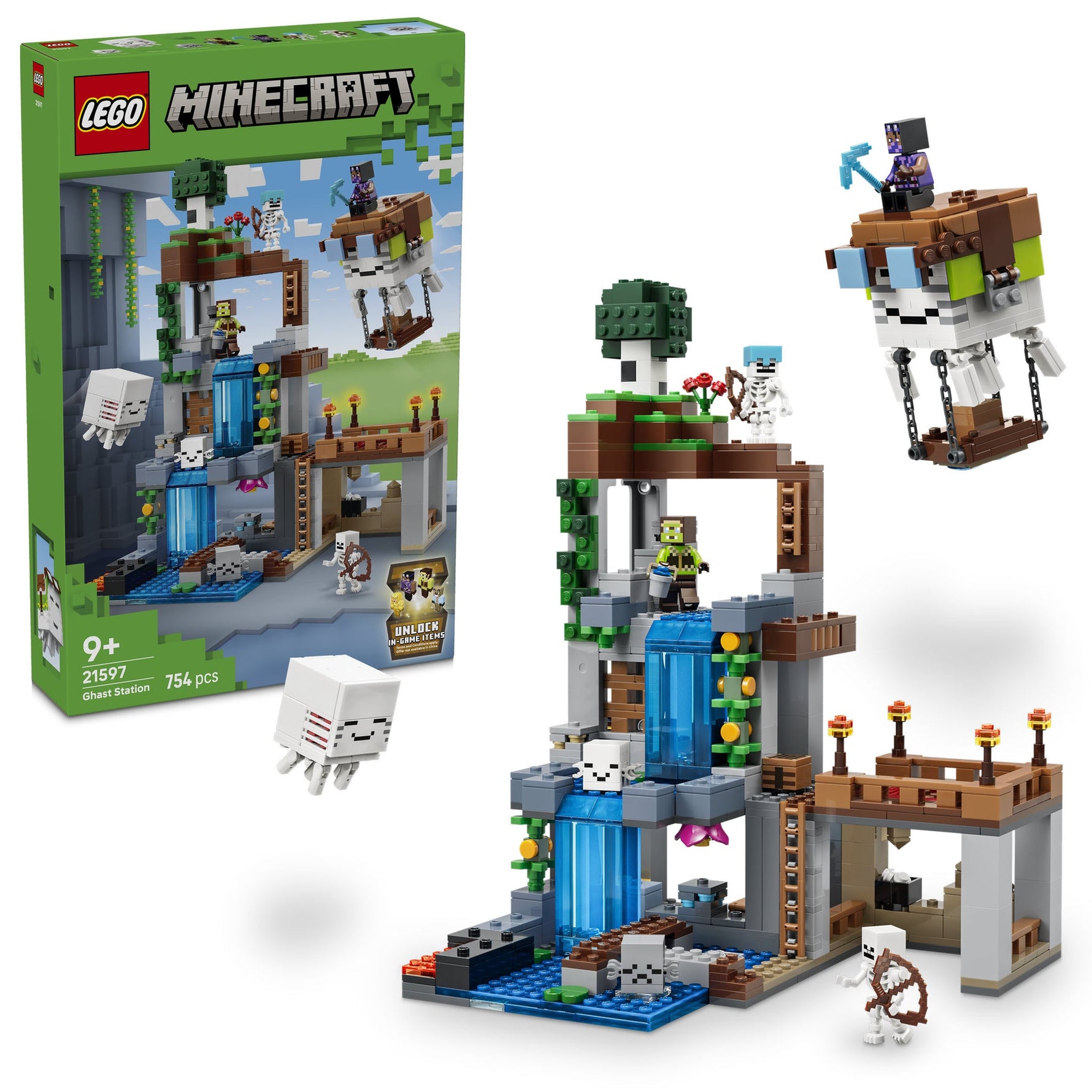 ليجو ماينكرافت محطة غاست 21597 مكعبات التركيب LEGO