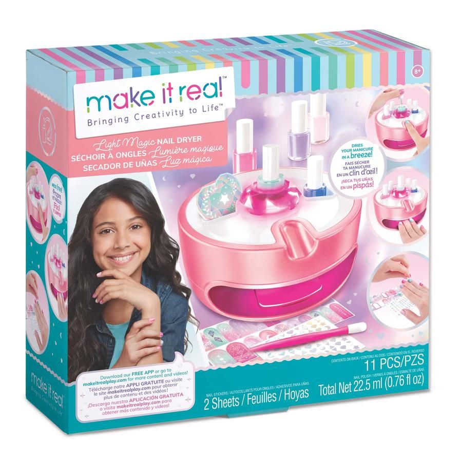 ميك ات ريل لعبة استوديو الأظافر الساحرة المضيئة المكياج والتجميل Make it Real