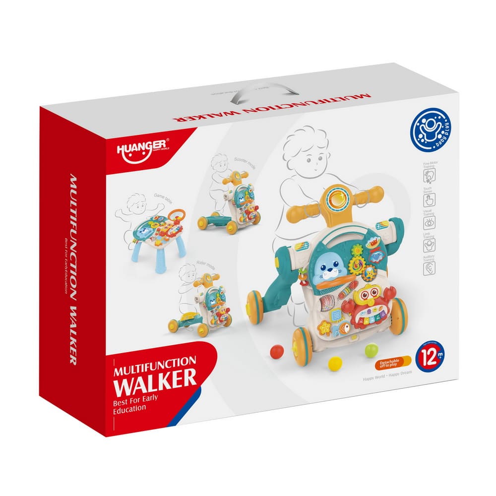 هوانجر تعليم المشي للأطفال 4 في 1 تعليم المشي HUANGER