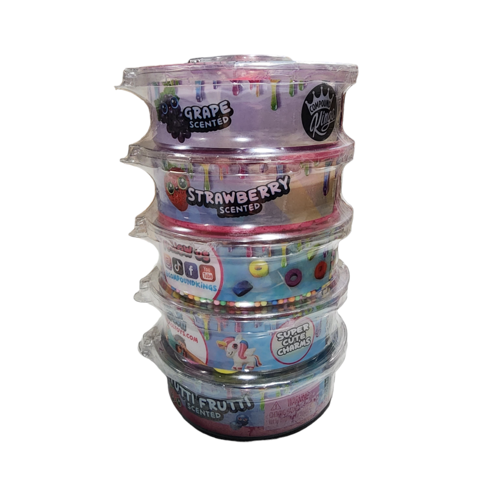 وي كول سلايم ملونة 5 عبوات 290 جرام سلايم Compound Kings