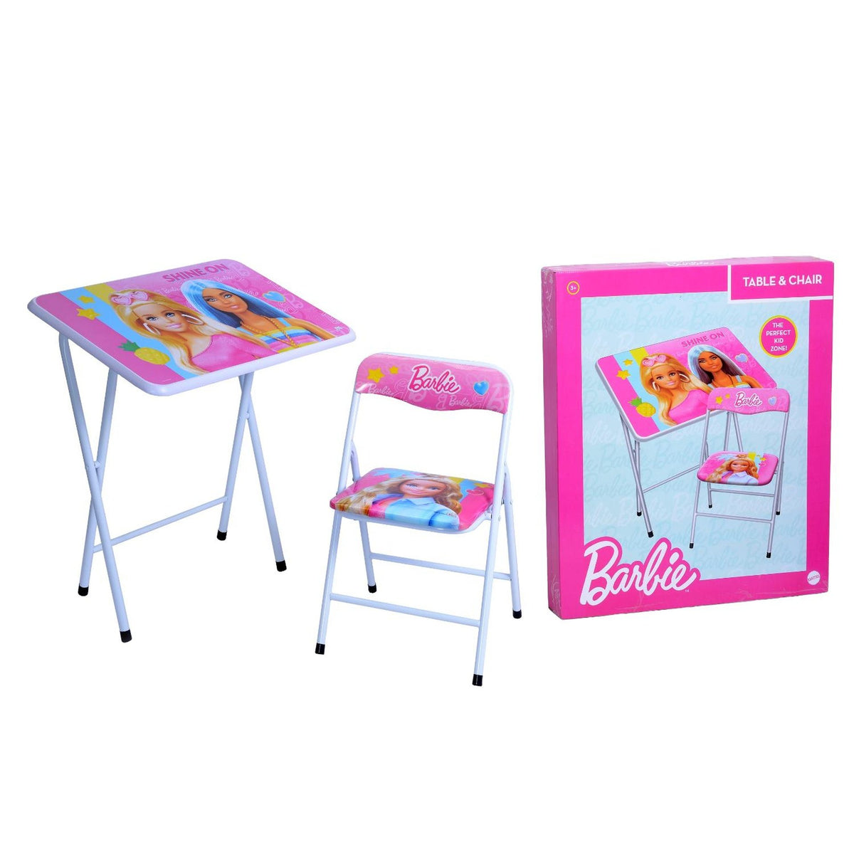 طاولة وكرسي باربي أدوات مدرسية Barbie