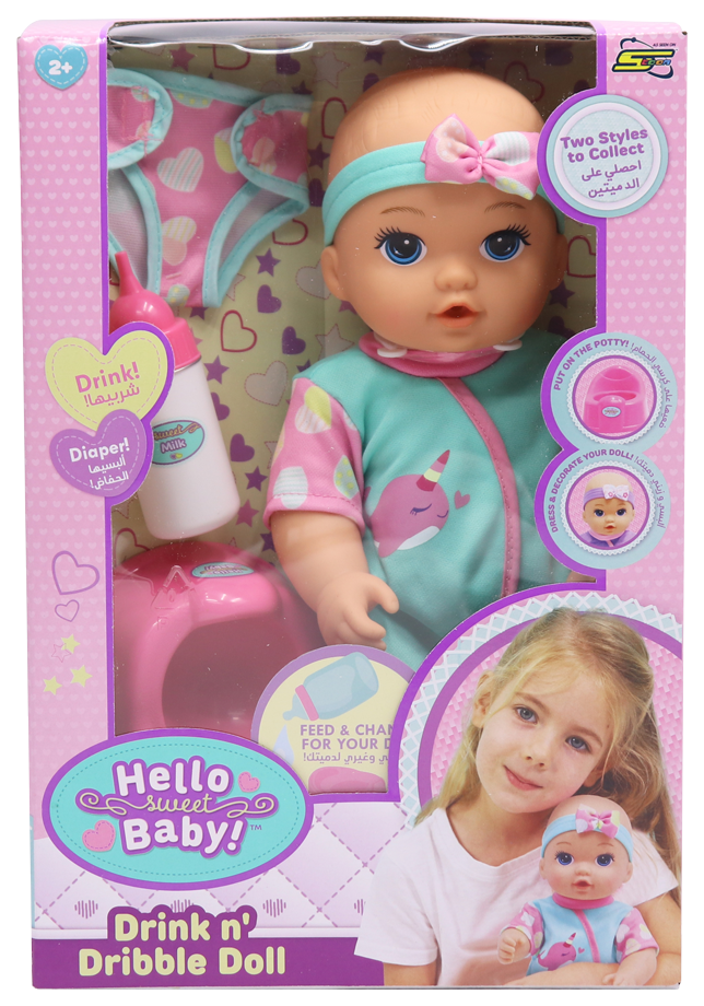 هيلو سويت بيبي دمية المواليد تشرب وتبلل دمى المواليد Hello Sweet Baby