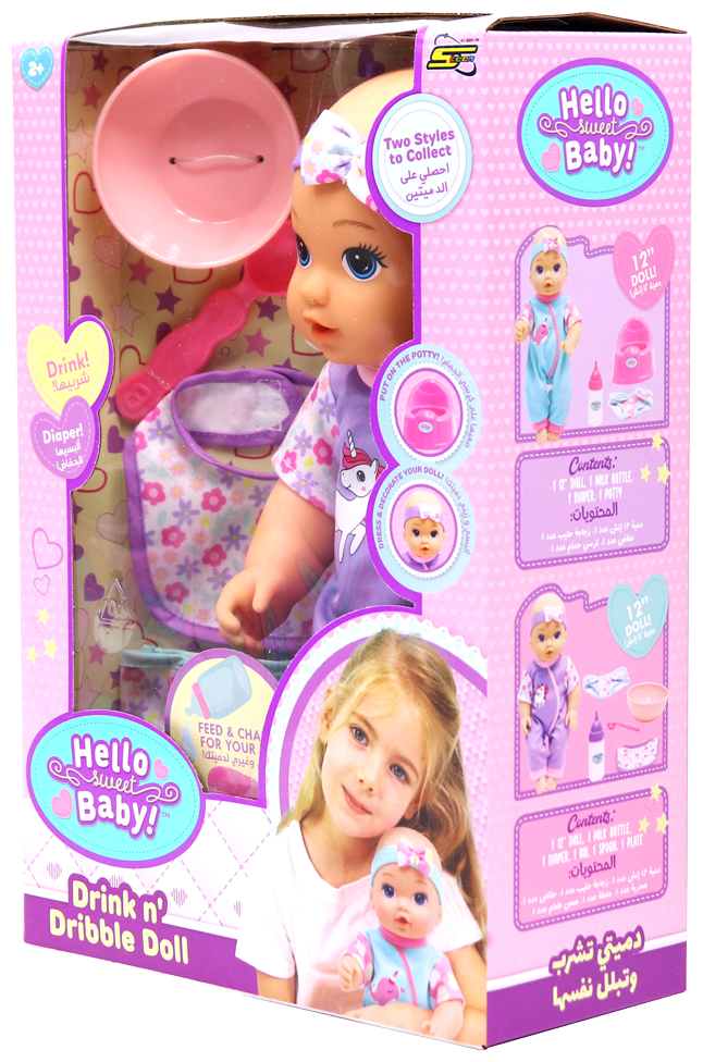 هيلو سويت بيبي دمية المواليد تشرب وتبلل دمى المواليد Hello Sweet Baby