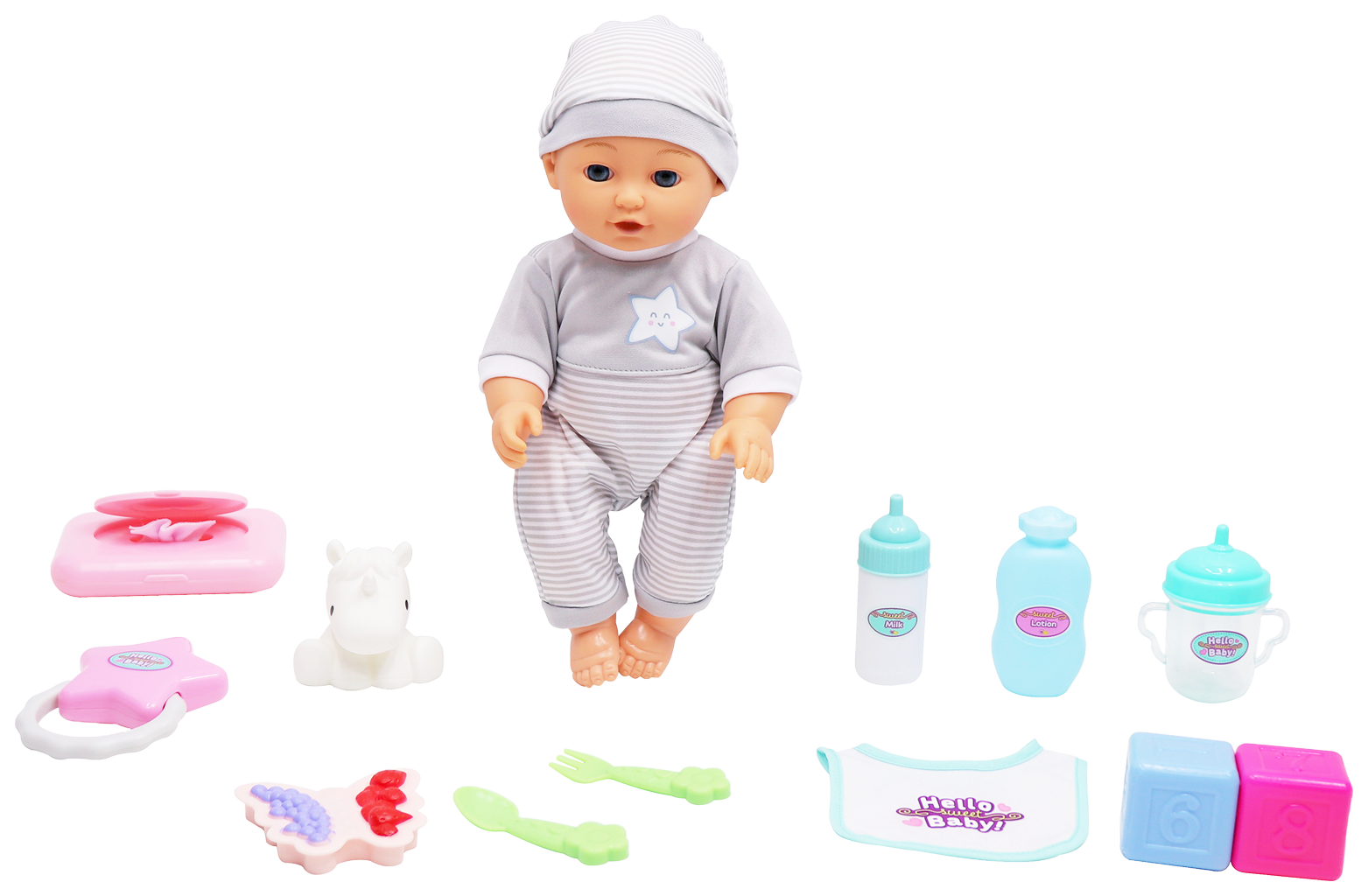 هيلو سويت بيبي دمية العناية وإطعام الطفل دمى المواليد Hello Sweet Baby