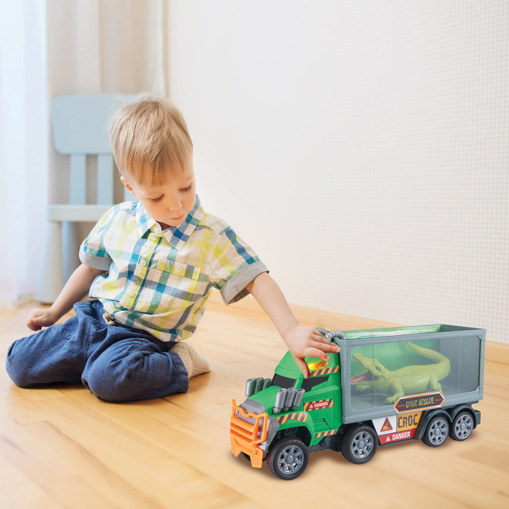 تيمسترز شاحنة انقاذ التمساح ناقلة سيارات Teamsterz