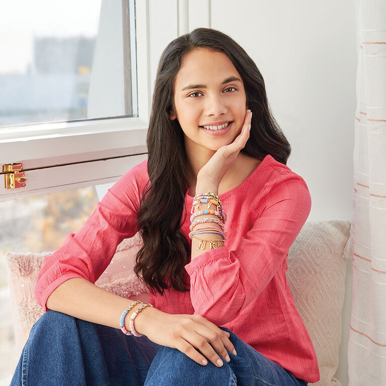 ميك ات ريل صنع اساور بحروف الحب الخرز والاكسسوارات Make it Real