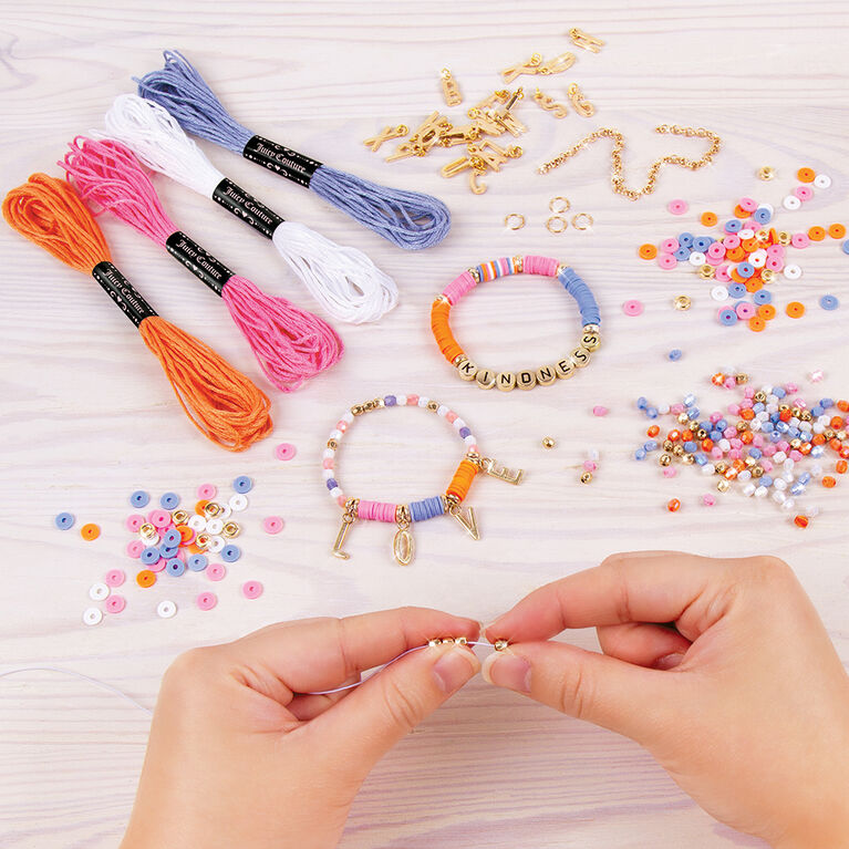 ميك ات ريل صنع اساور بحروف الحب الخرز والاكسسوارات Make it Real