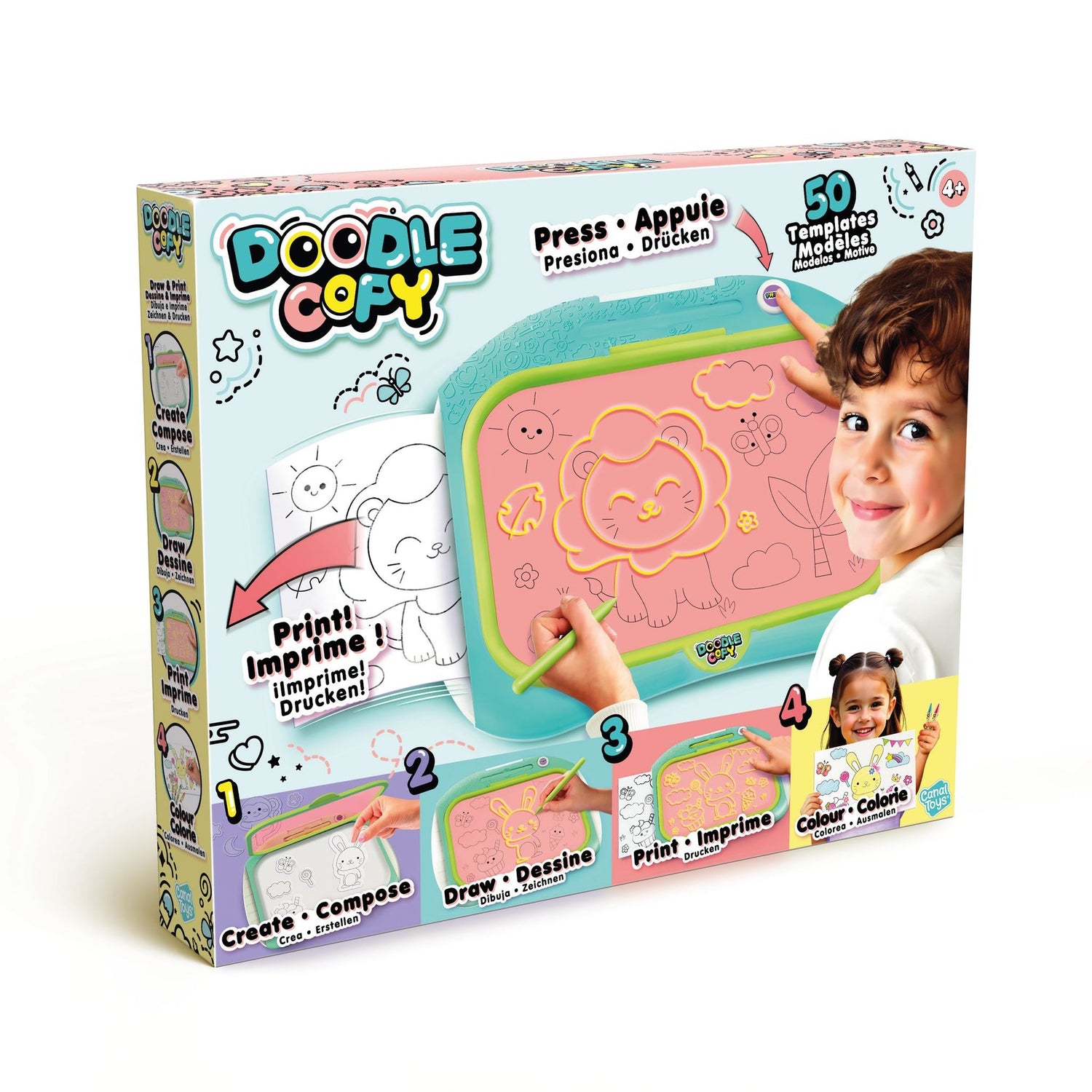 دودل كوبي سبورة وجهاز لوحي للرسم والطباعة رسم و تلوين canal toys