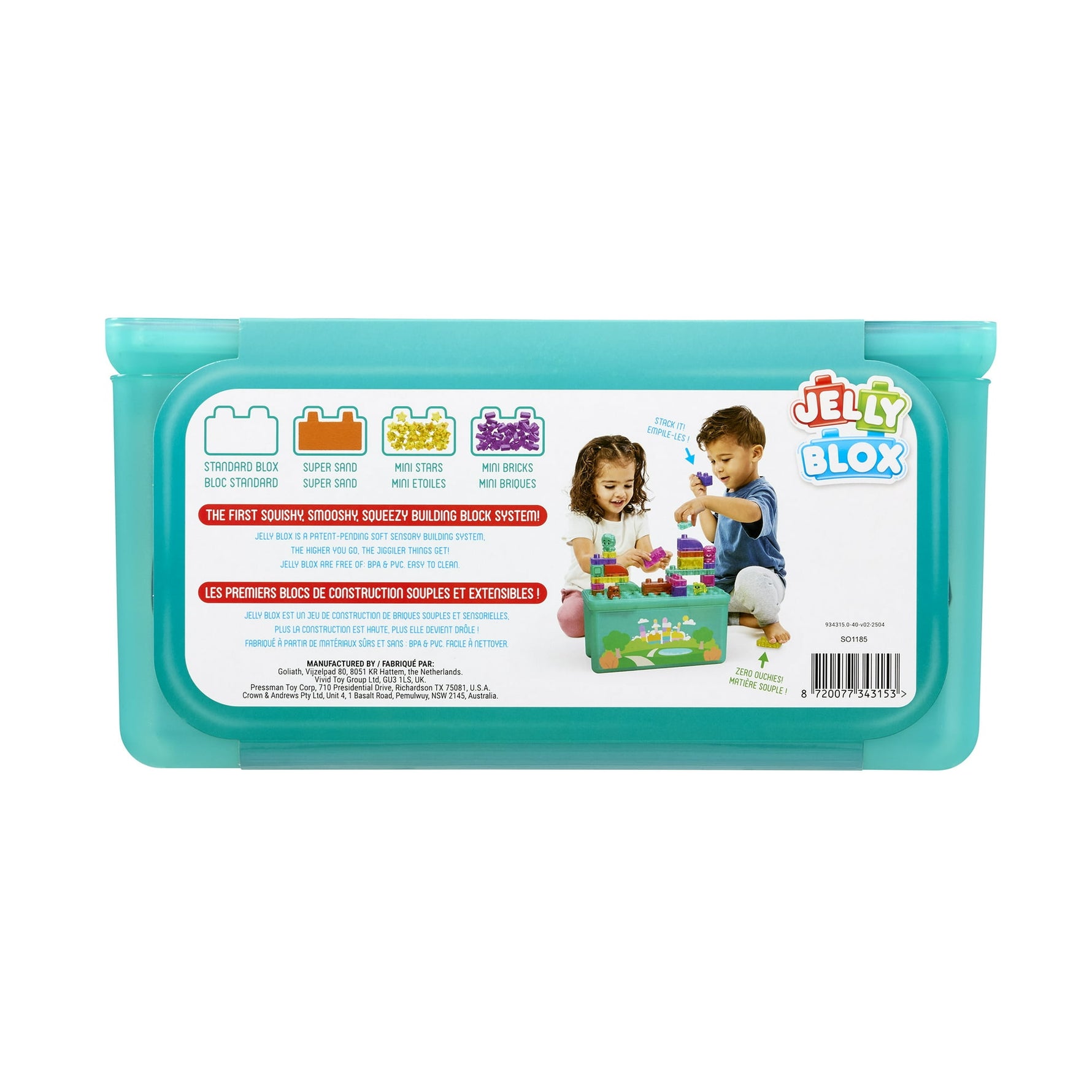 جيلي بلوكس مكعبات البناء 30 قطعة مكعبات التركيب Jelly Blox