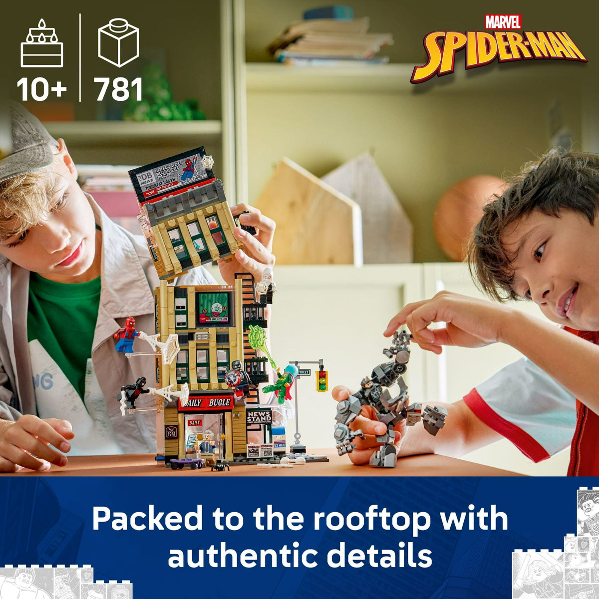 ليجو 76342 مارفل سبايدرمان ضد ميستيريو مكعبات التركيب LEGO