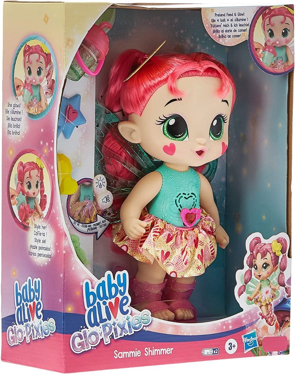 بيبي الايف دمية جلو بيكسز سامي شيمر دمى المواليد Baby Alive