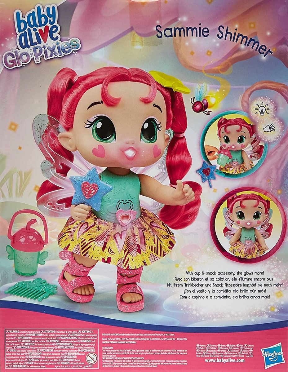 بيبي الايف دمية جلو بيكسز سامي شيمر دمى المواليد Baby Alive