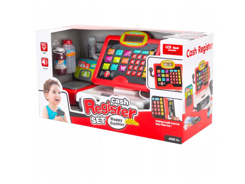 صندوق تسجيل نقدي كبير التسوق والوظائف LOCAL