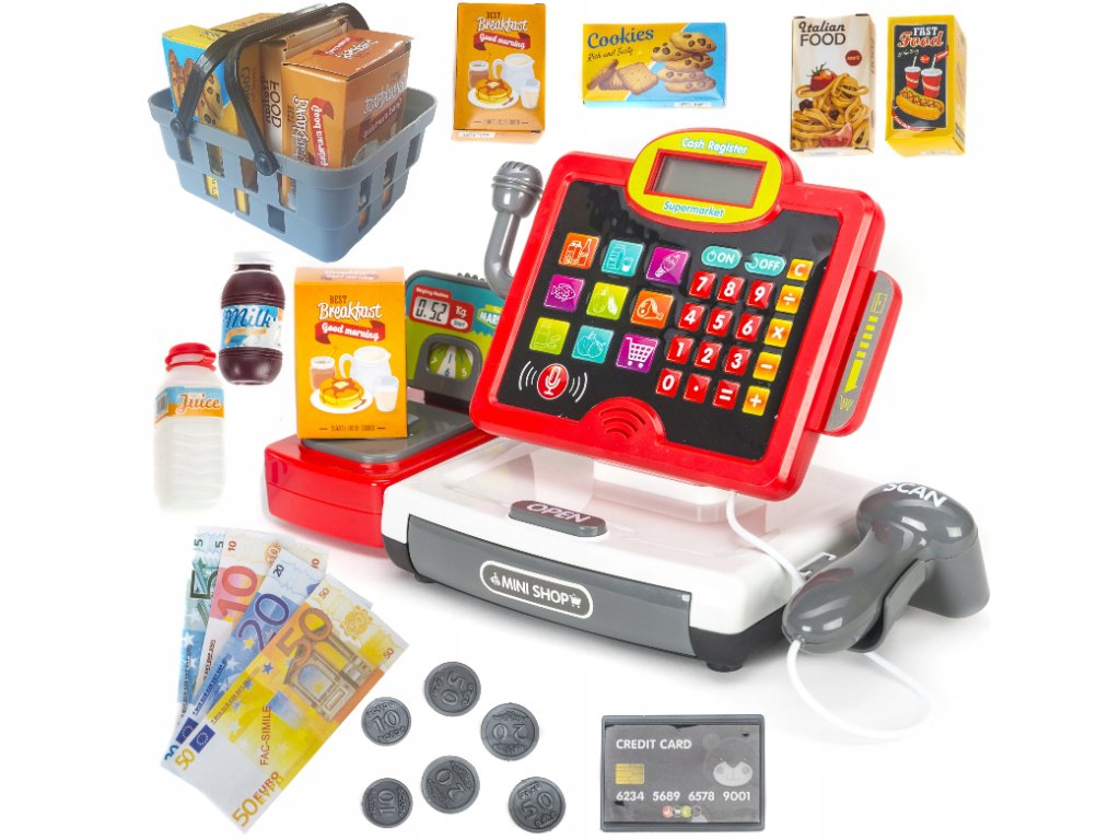 صندوق تسجيل نقدي كبير التسوق والوظائف LOCAL