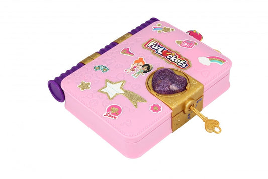 فان لوكيتس مذكرات سرية باللون الوردي اللامع رسم و تلوين FUNLOCKETS