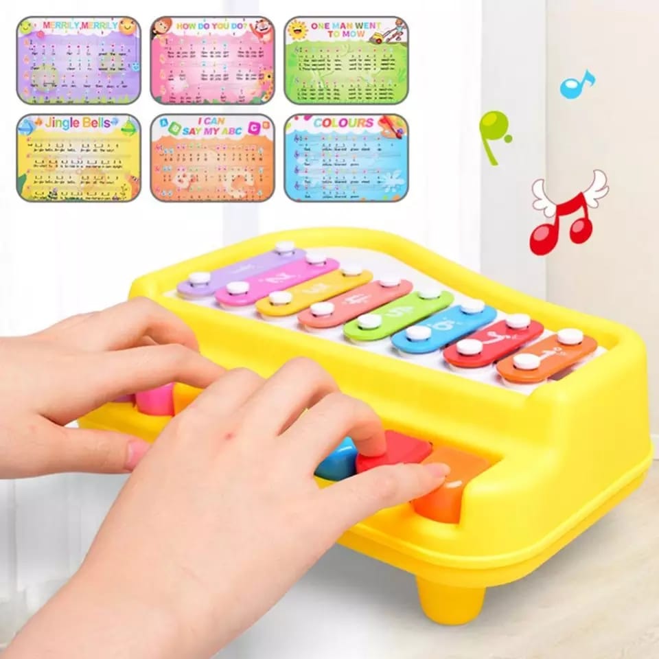 هوانجر لعبة بيانو و اكسيليفون للأطفال مواليد تفاعلي HUANGER