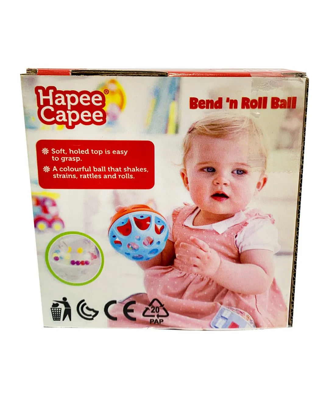 هابي كابي لعبة كرة الانحناء والتدحرج الوان متنوعة مواليد تفاعلي Hapee Capee