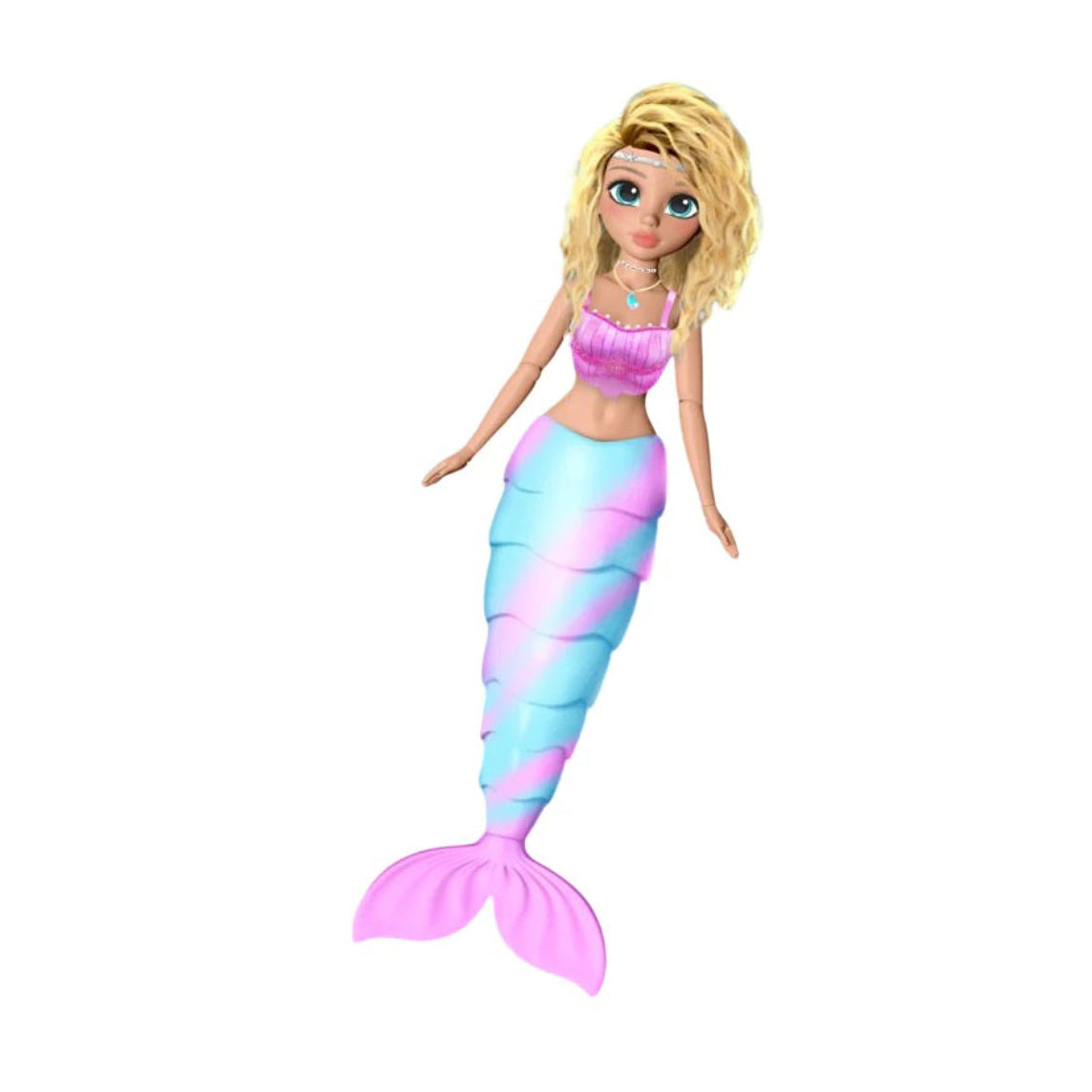 ميرميد ماجيك دمية ميرليندا بزعنفة متغيرة اللون دمى الشخصيات Mermaid Magic