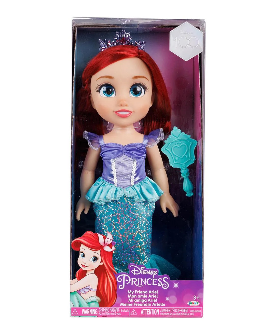ديزني برينسس دمية اميرة ديزني مع عيون زجاجية 38 سم اشكال متنوعة دمية مع اكسسوارات Disney
