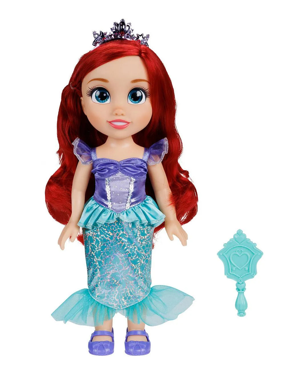 ديزني برينسس دمية اميرة ديزني مع عيون زجاجية 38 سم اشكال متنوعة دمية مع اكسسوارات Disney