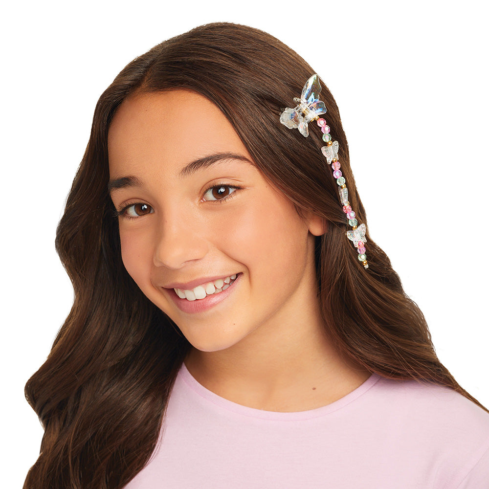 ميك ات ريل طقم مجوهرات بتصميم فراشة الخرز والاكسسوارات Make it Real