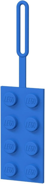 ليجو تعليقة علامة الأمتعة الزرقاء مكعبات التركيب LEGO
