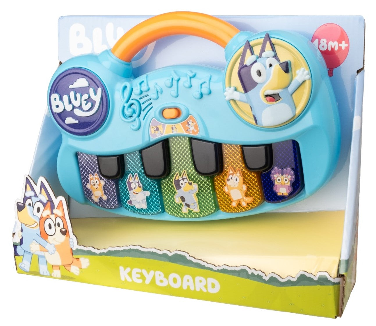 بلوي لوحة مفاتيح بيانو مع أزرار متوهجة مواليد تفاعلي Bluey