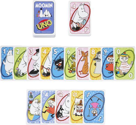 اونو لعبة ورقية مومين العاب البطاقات UNO