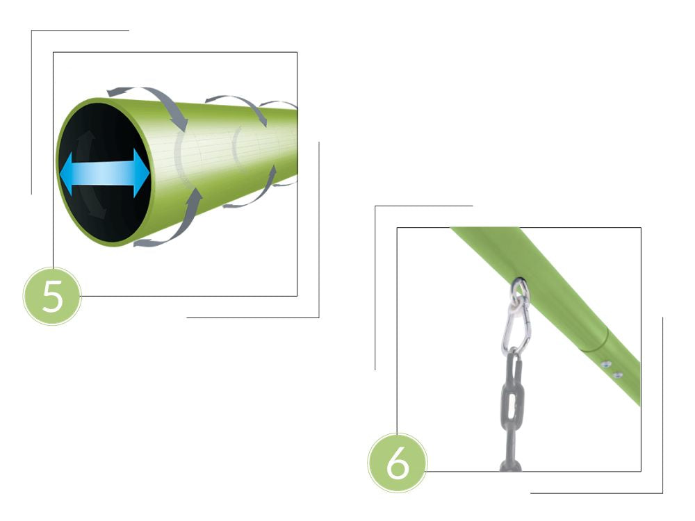 انتكس طقم مرجيحة ملونة مع مقعد هزاز المراجيح Intex