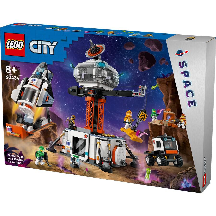 ليجو سيتي 60434 قاعدة الفضاء مع مركبة الانطلاق مكعبات التركيب LEGO