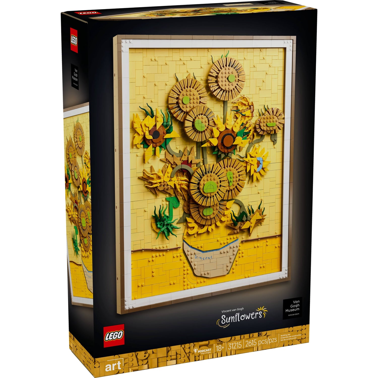ليجو 31215 ارت لوحه عباد الشمس مكعبات التركيب LEGO