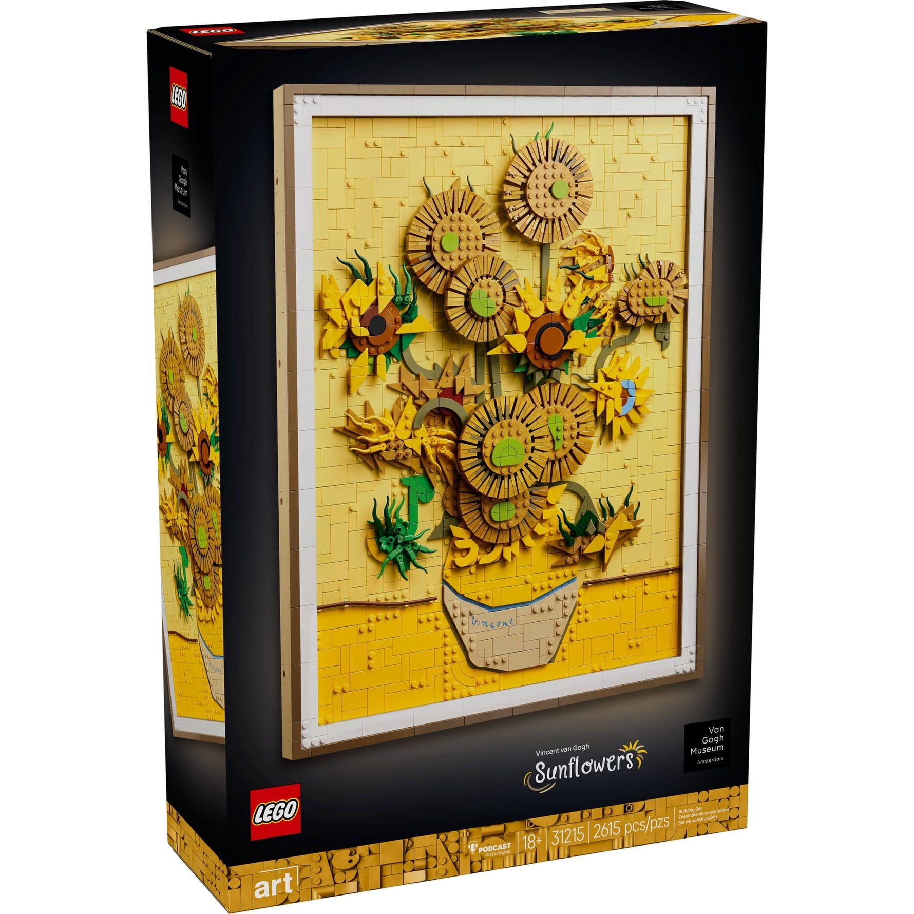 ليجو 31215 ارت لوحه عباد الشمس مكعبات التركيب LEGO