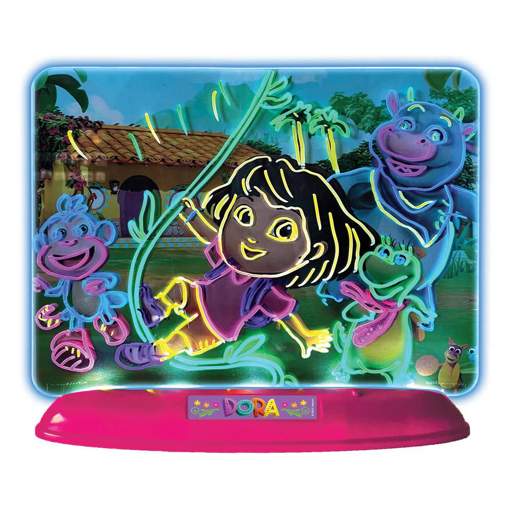 دورا لوح رسم ثلاثي الأبعاد مضيء رسم و تلوين Dora
