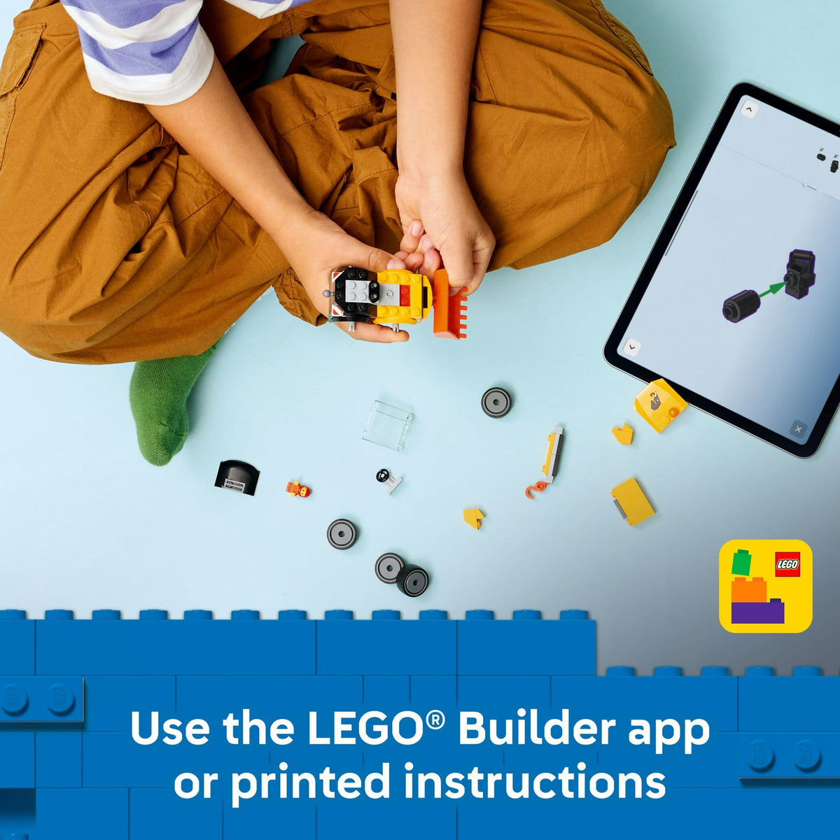 ليجو 60483 سيتي جرافة البناء مكعبات المغناطيس LEGO