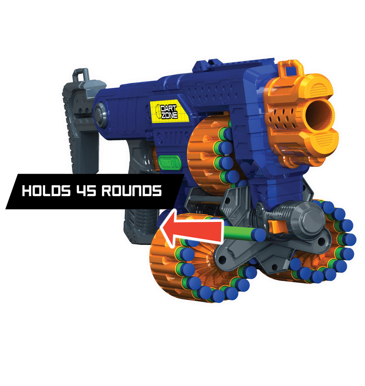 دارت زون مسدس قاذف ثلاثي الاسطوانة مسدسات مطاطية Dart-Zone