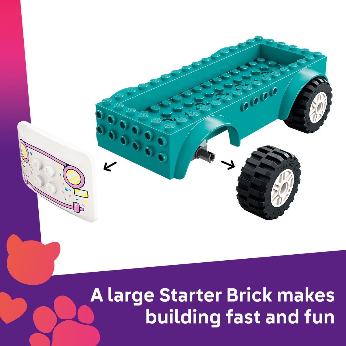 ليجو 42644 فريندز شاحنة مثلّجات هارت ليك مكعبات التركيب LEGO