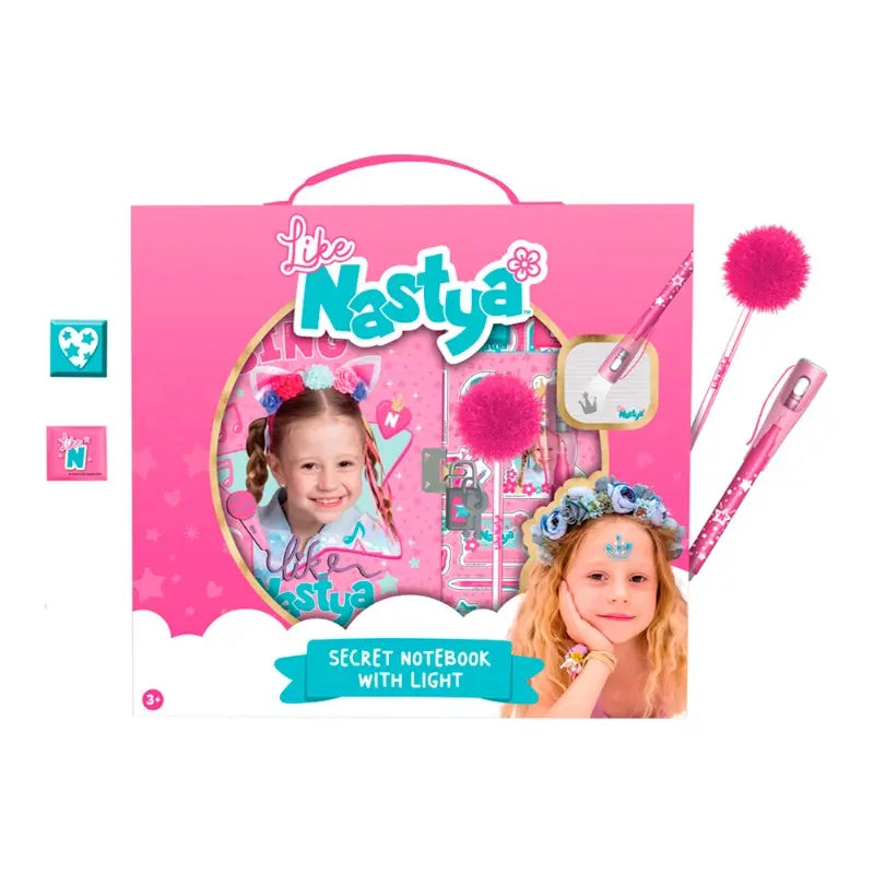 لايك ناستيا دفتر الملاحظات السري مع ضوء رسم و تلوين Like Nastya