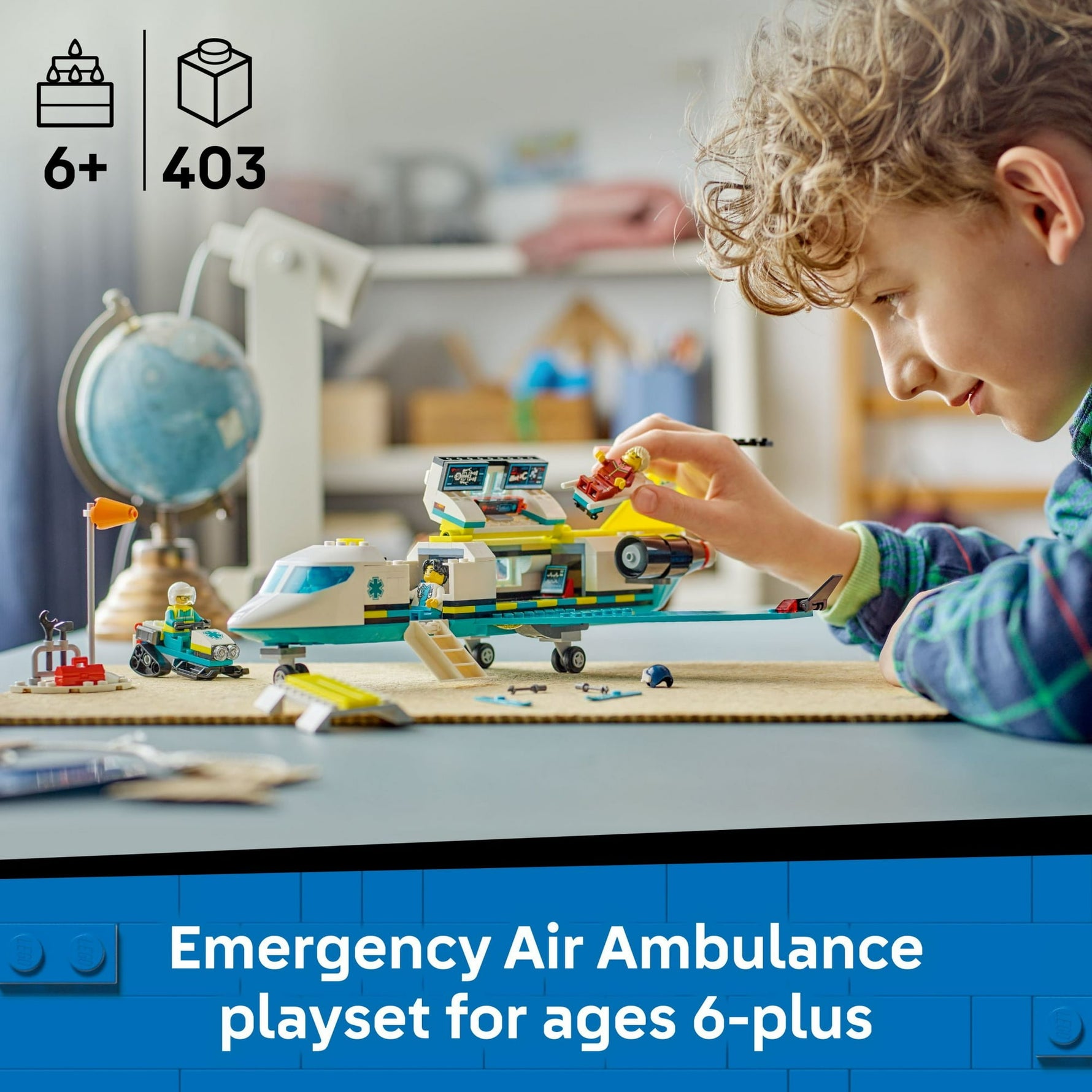 ليجو 60465 سيتي طائرة إسعاف الطوارئ مكعبات التركيب LEGO