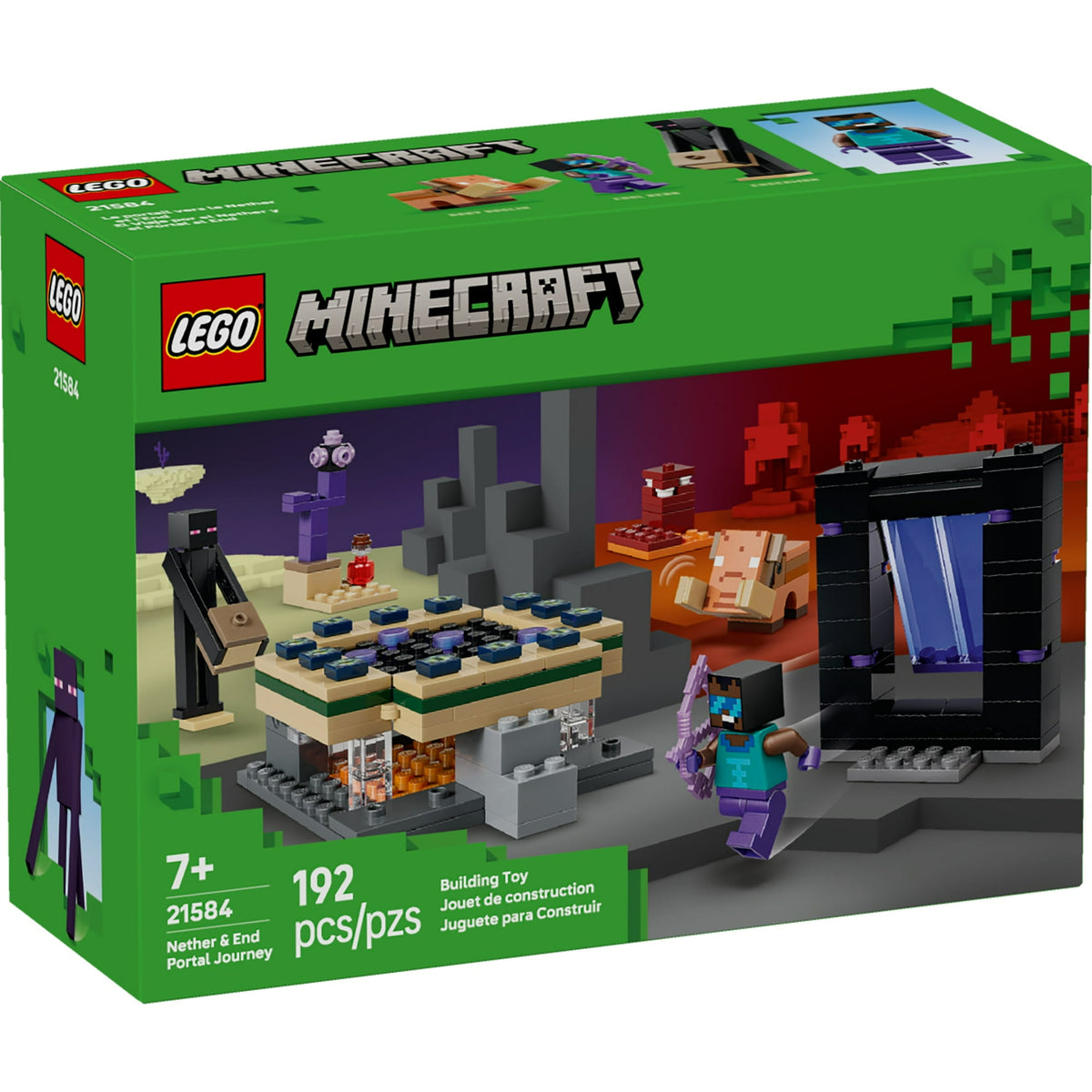 ليجو 21584 ماين كرافت بوابة العالم السفلي مكعبات التركيب LEGO