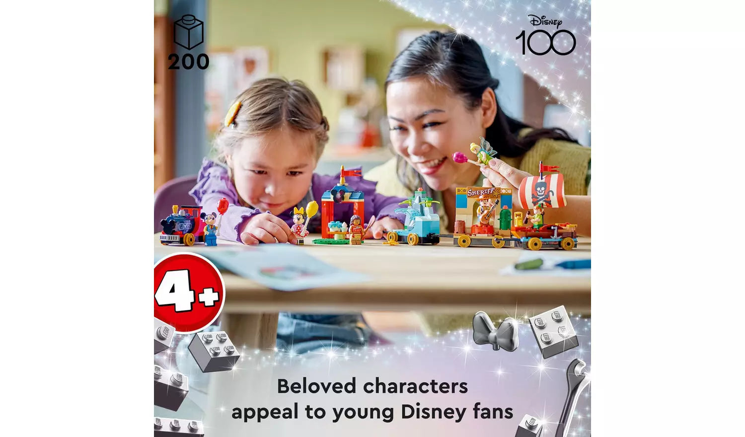 ليجو ديزني قطار احتفال ديزني مكعبات التركيب LEGO