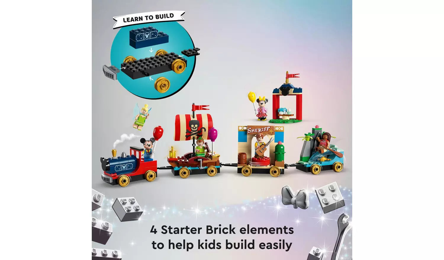 ليجو ديزني قطار احتفال ديزني مكعبات التركيب LEGO