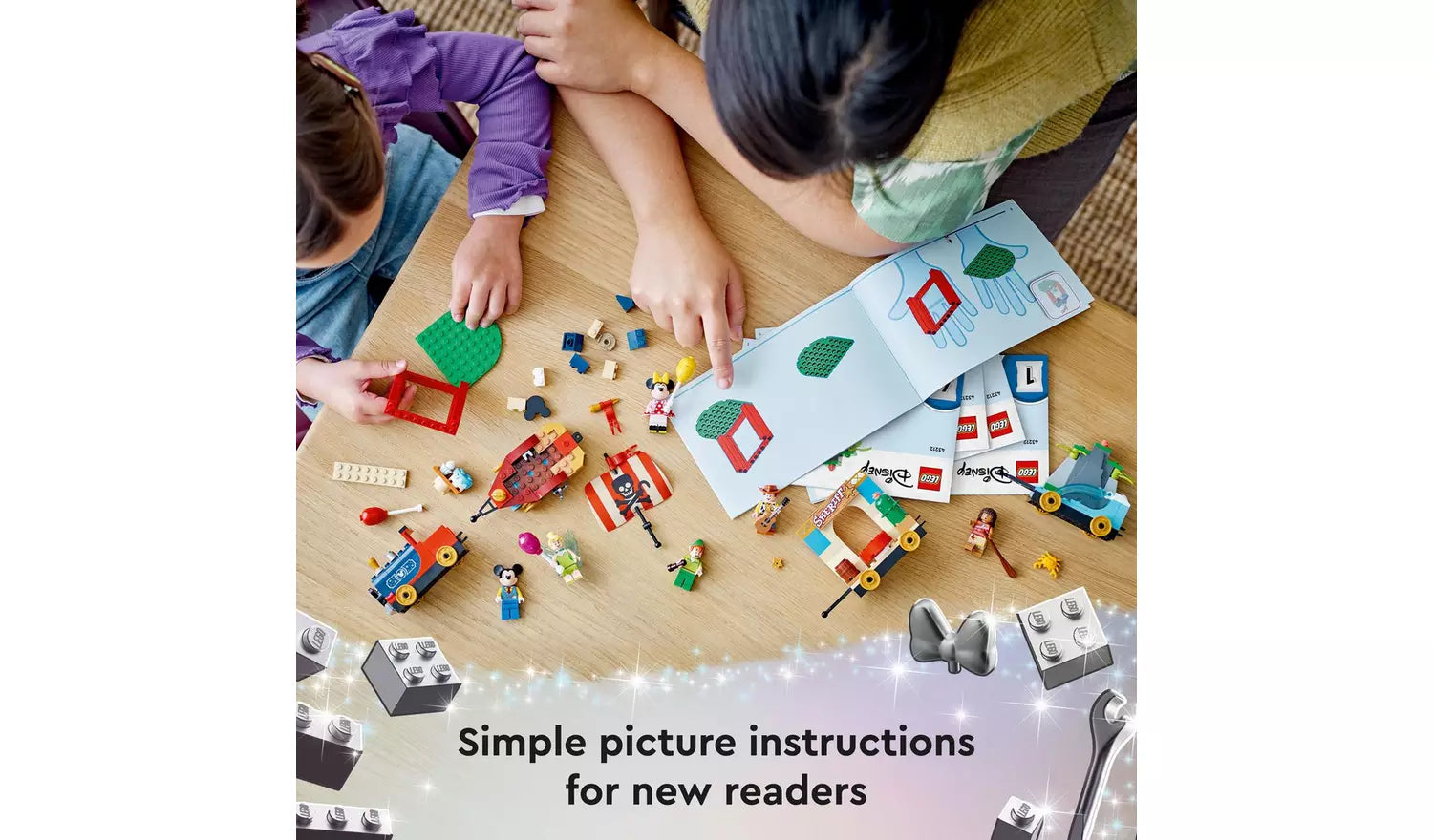 ليجو ديزني قطار احتفال ديزني مكعبات التركيب LEGO