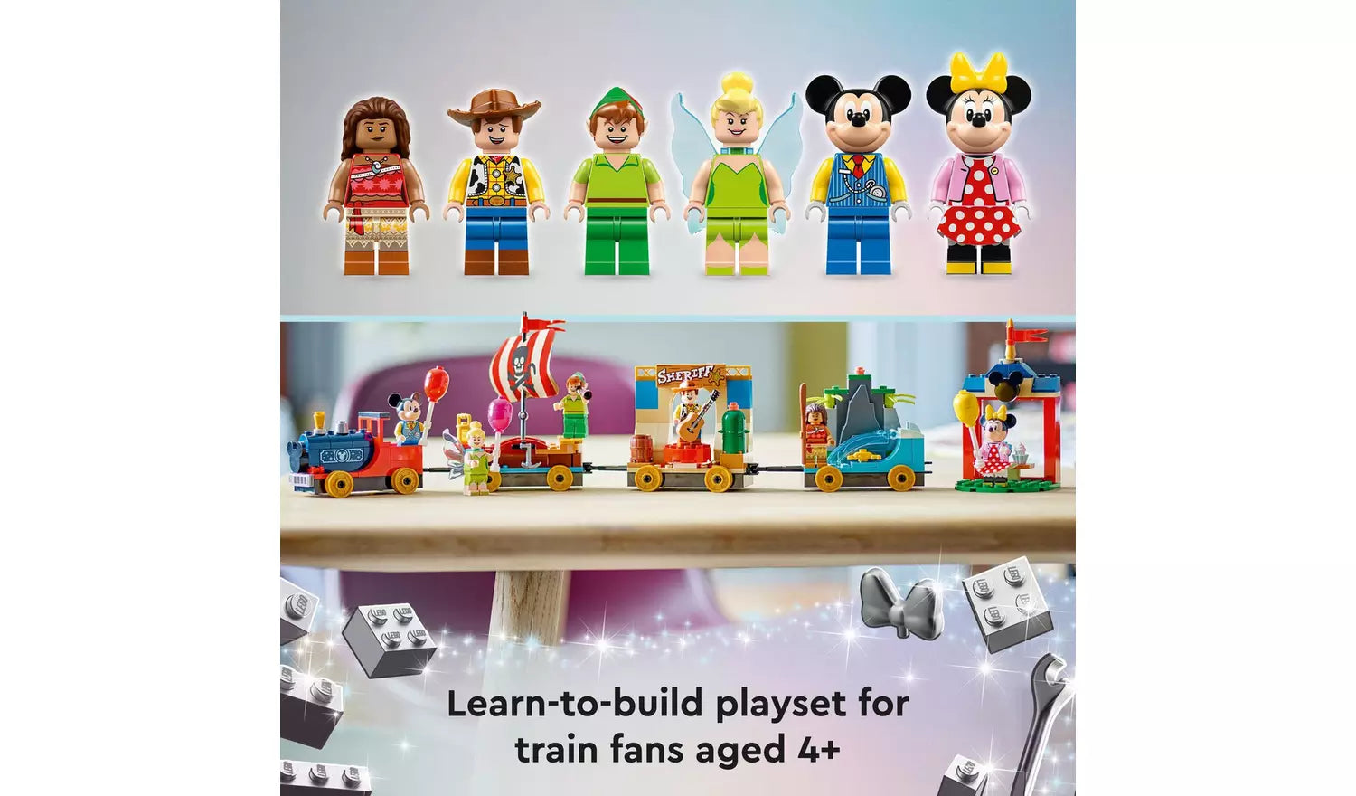 ليجو ديزني قطار احتفال ديزني مكعبات التركيب LEGO