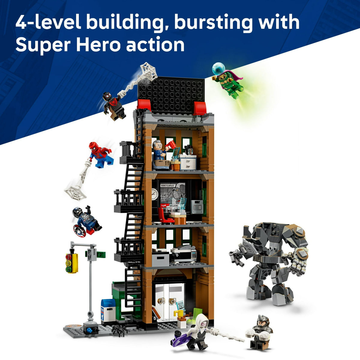 ليجو 76342 مارفل سبايدرمان ضد ميستيريو مكعبات التركيب LEGO