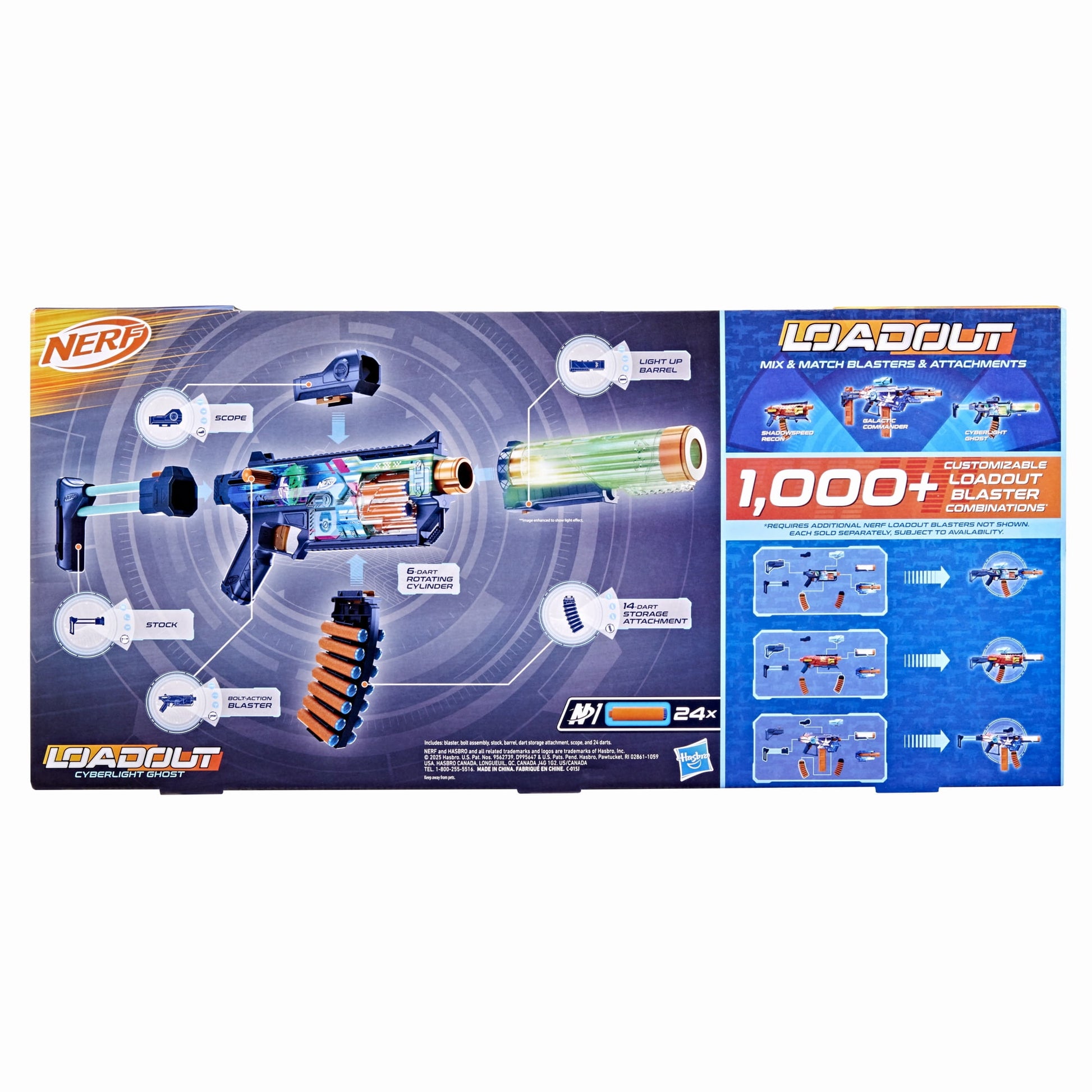 نيرف مسدس شبح سايبرلايت مسدسات مطاطية Nerf