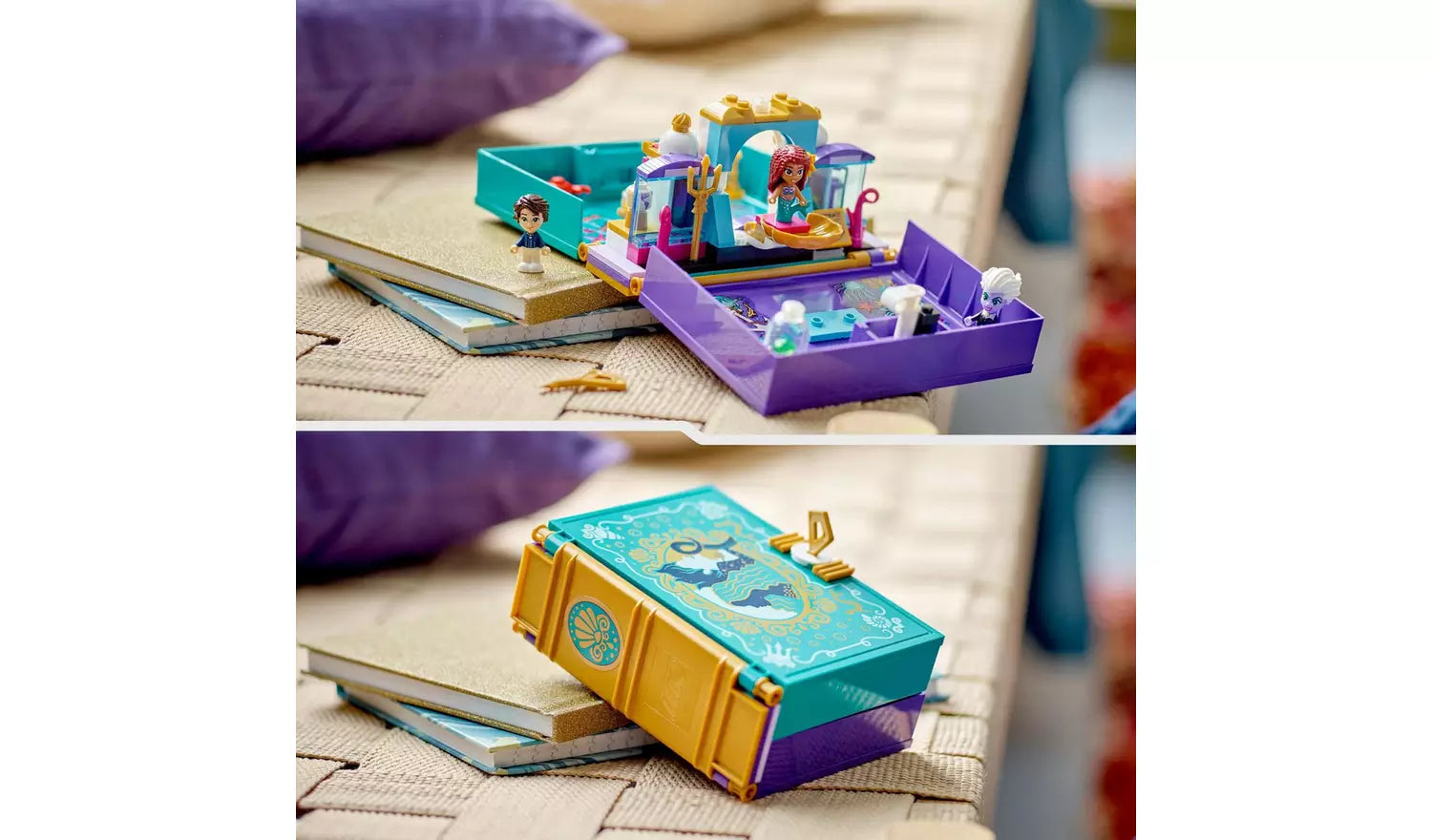 ليجو ديزني كتاب ذا ليتل ميرميد ستوري مكعبات التركيب LEGO
