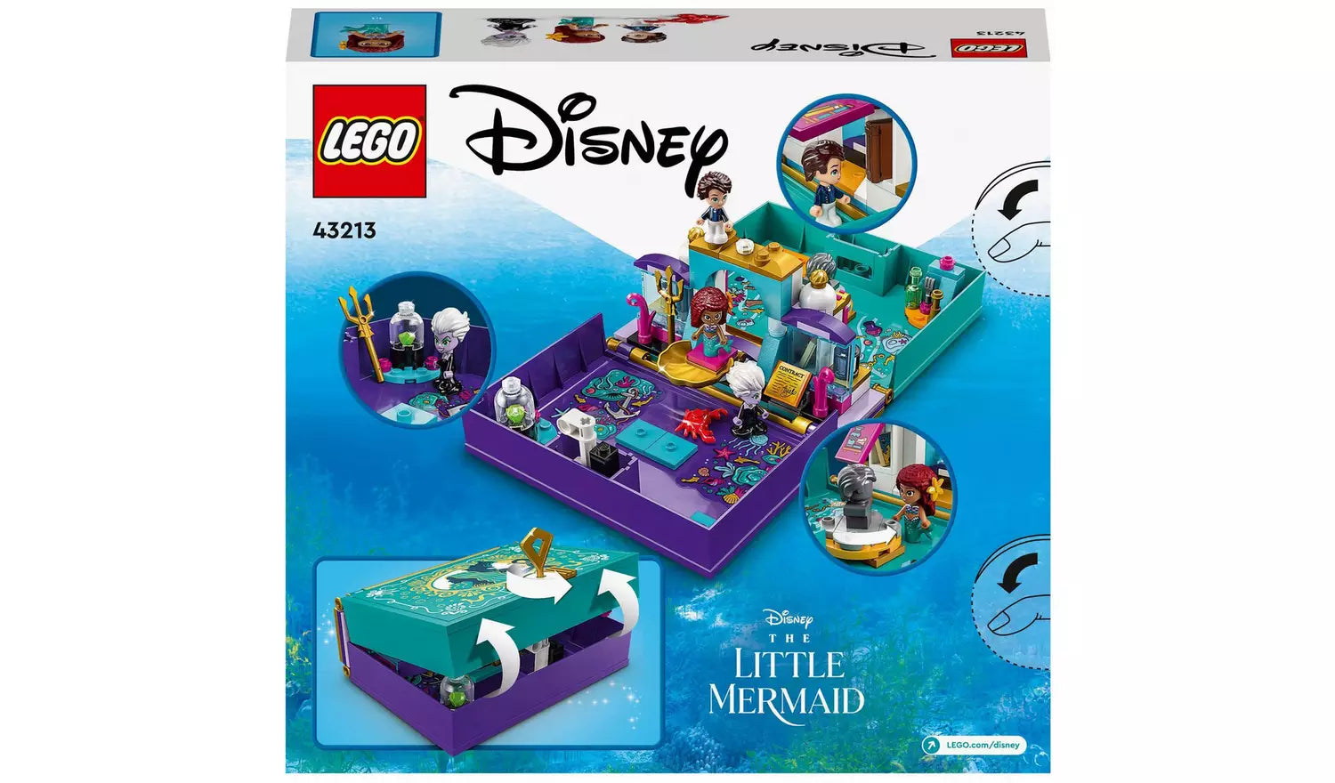 ليجو ديزني كتاب ذا ليتل ميرميد ستوري مكعبات التركيب LEGO