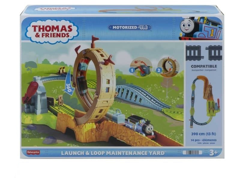 توماس والأصدقاء قطار الصيانة مع سكة دائرية مركبات مع مسار Thomas and Friends