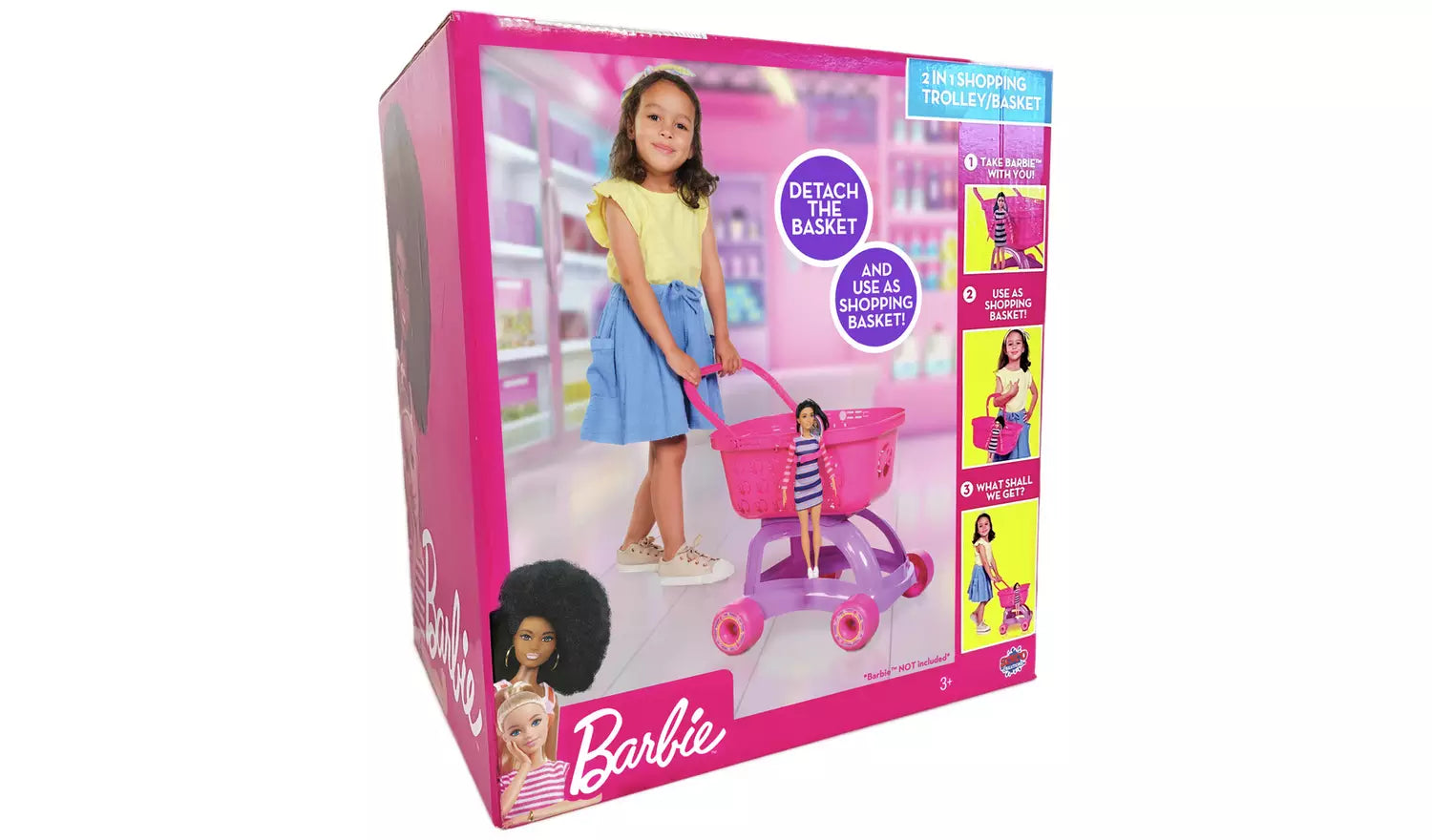 باربي عربة التسوق وسلة تسوق التسوق والوظائف Barbie
